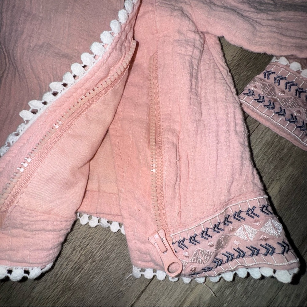 Artisan Ny Pink Boho Hooded Jacket - Picture 8 of 11